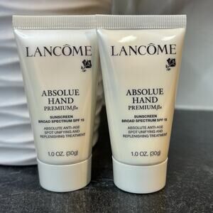 2- NEW Lancome Absolue Hand‎ Premium Bx Sunscreen SPF 15 Treatment 1 oz